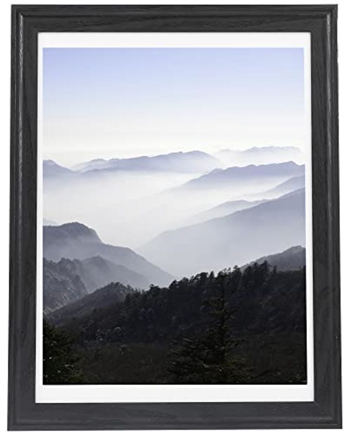 Medog Studio Gallery 12x16 Picture Frame, Display Pictures 11x14 or 12x16, Arc Ultra Edge Poster Frames,Wood - Image 1