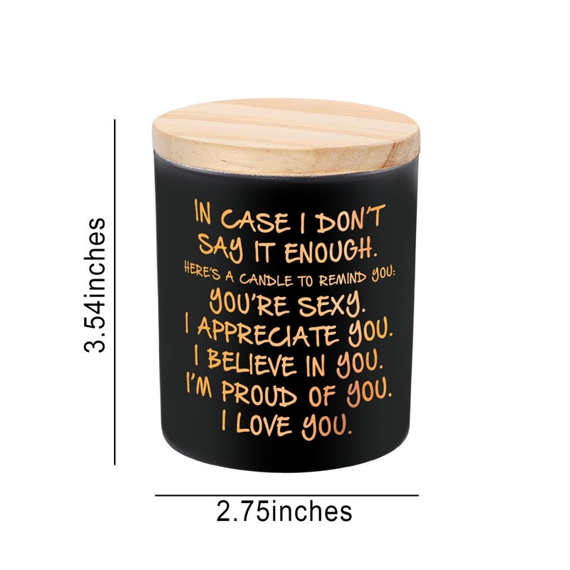 BFJLIFE Candles Gifts for Him Men Romantic Unique Fathers Day Christmas Anniversary Birthday Gifts for Husband Boyfriend Him Men Stocking Stuffers Novelty Lavender Scented Soy Candle - Image 3