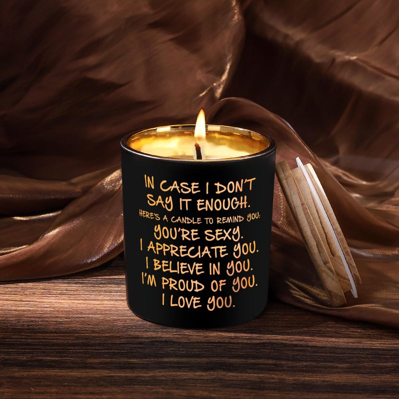 BFJLIFE Candles Gifts for Him Men Romantic Unique Fathers Day Christmas Anniversary Birthday Gifts for Husband Boyfriend Him Men Stocking Stuffers Novelty Lavender Scented Soy Candle - Image 4