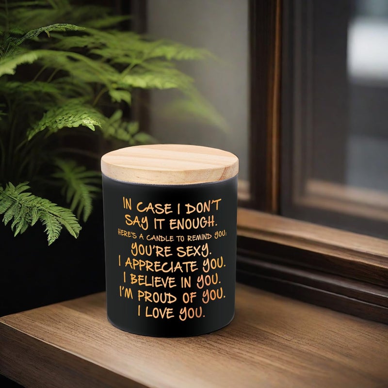 BFJLIFE Candles Gifts for Him Men Romantic Unique Fathers Day Christmas Anniversary Birthday Gifts for Husband Boyfriend Him Men Stocking Stuffers Novelty Lavender Scented Soy Candle - Image 5