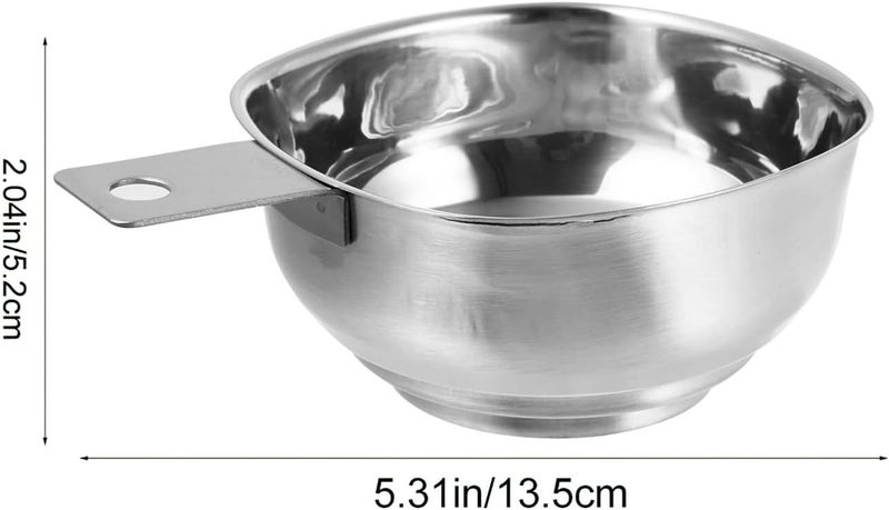 Kitchen Food Funnel Canning Funnel Stainless Steel Square Wide Mouth Funnel Large Diameter Oil Leakage Jam Funnel Kitchen Gadget for Mason Jars (Silver) Metal Jam Funnel - Image 3