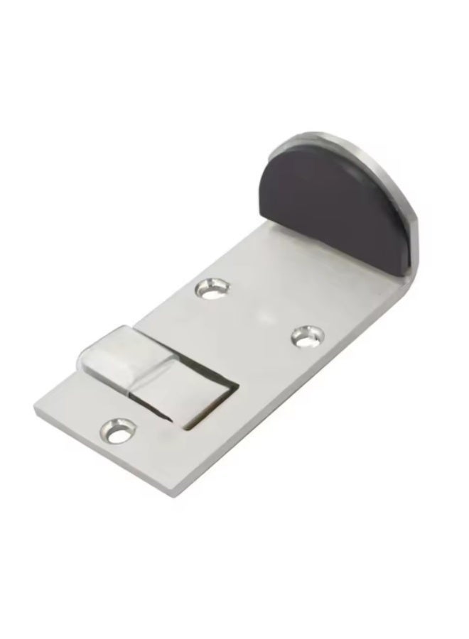zoba 2 pieces of thick stainless steel door stoppers - thick and heavy anti-collision, hidden door bracket that mounts to the floor to secure the door. - Image 3