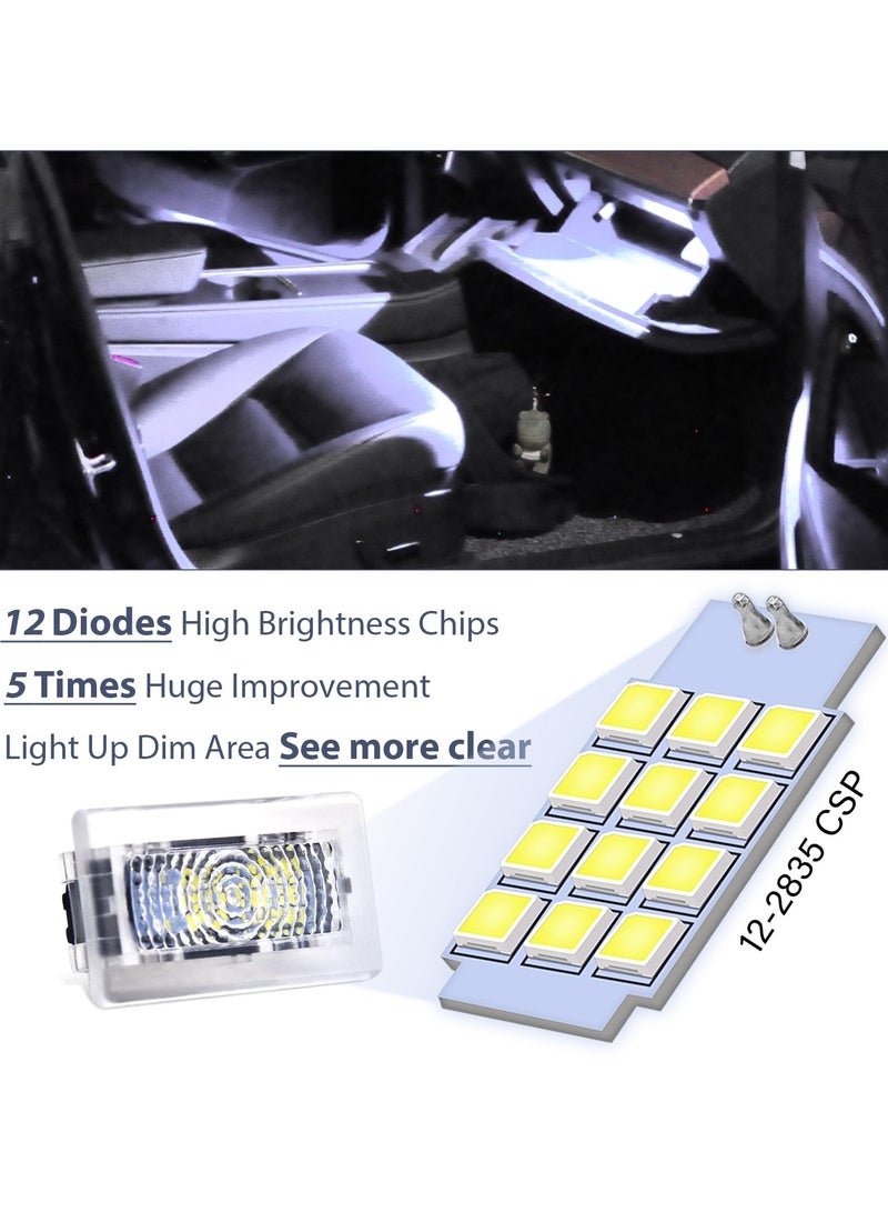Upgrade Replacement Light Kit for Tesla Model 3 X S Y Interior Ambient Accessories Fit Footwell Lighting Trunk Frunk LED Door Puddle Lamp Glovebox Lights Brighten Up Easy DIY Install (White and Blue) - Image 2