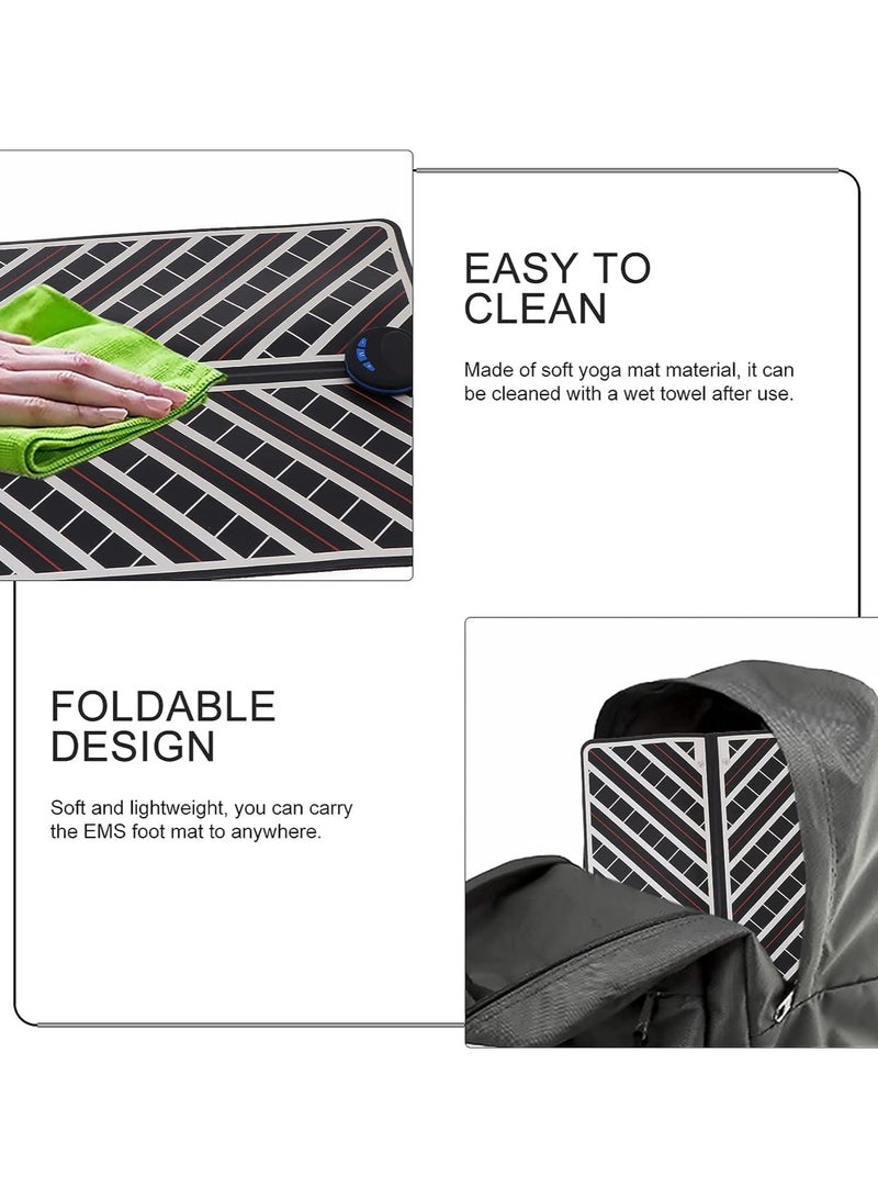 General Foot massage pad, foldable portable electrode foot stimulation pad, increase blood circulation, leg reshaping foot massager foot pad  - Image 2