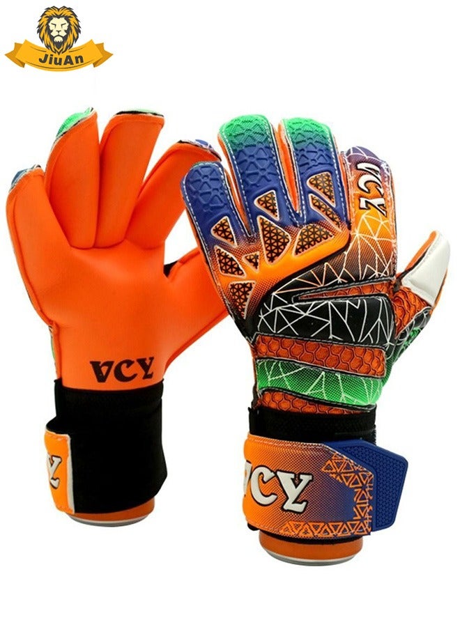 جيوان قفازات حارس مرمى جديدة مضادة للانزلاق ومقاومة للتآكل، مناسبة للكبار والأطفال، مصنوعة من اللاتكس، سميكة، للتدريب على كرة القدم. - Image 1