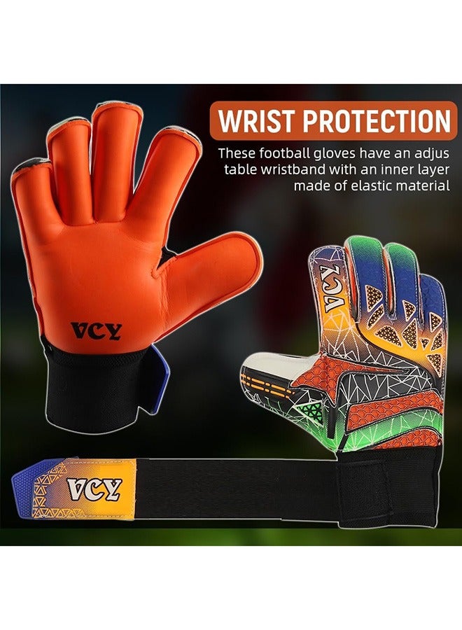 جيوان قفازات حارس مرمى جديدة مضادة للانزلاق ومقاومة للتآكل، مناسبة للكبار والأطفال، مصنوعة من اللاتكس، سميكة، للتدريب على كرة القدم. - Image 4