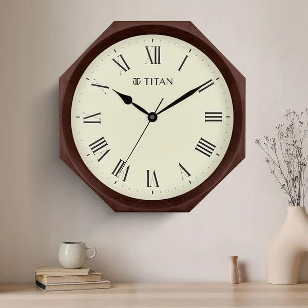 Titan Classic Wooden Wall Clock (35cm x 35 cm) W0098WA01 - Image 3