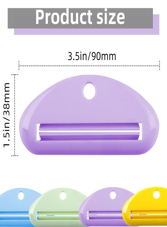 TKYZMS 4Pcs Toothpaste Squeezer,Plastic Toothpaste Tube Squeezer Toothpaste Dispenser Hanging Toothpaste Clip Toothpaste Holder for Bathroom,Suitable for Toothpaste Cream Cosmetics and Paint(Colorful) - Image 3