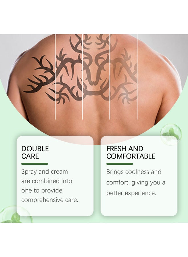 Eelhope Tattoo Covering Care Suit Gentle Covering Tattoo Print Cleaning Care Skin Concealer Suit - Image 2