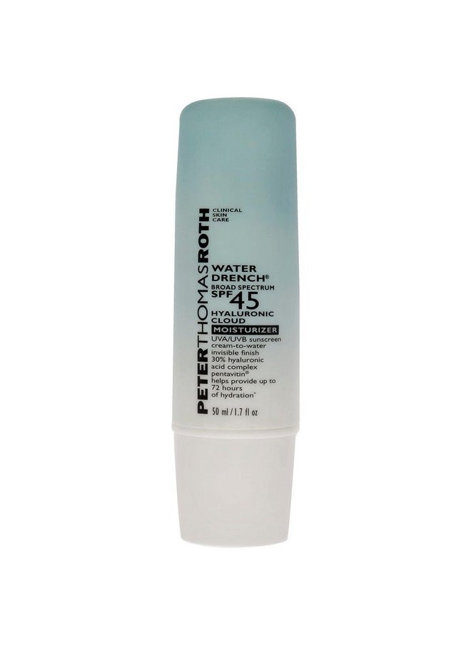 PETER THOMAS ROTH Water Drench Broad Spectrum Spf 45 Hyaluronic Cloud Moisturizer Spf Moisturizer For Face Lightweight Sunscreen For Face  - Image 1