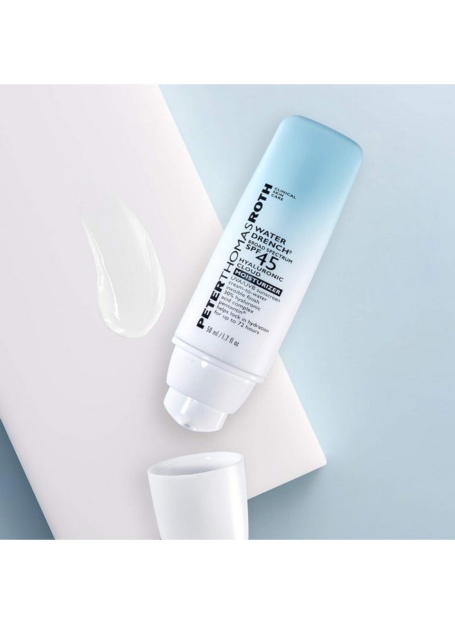 PETER THOMAS ROTH Water Drench Broad Spectrum Spf 45 Hyaluronic Cloud Moisturizer Spf Moisturizer For Face Lightweight Sunscreen For Face  - Image 5