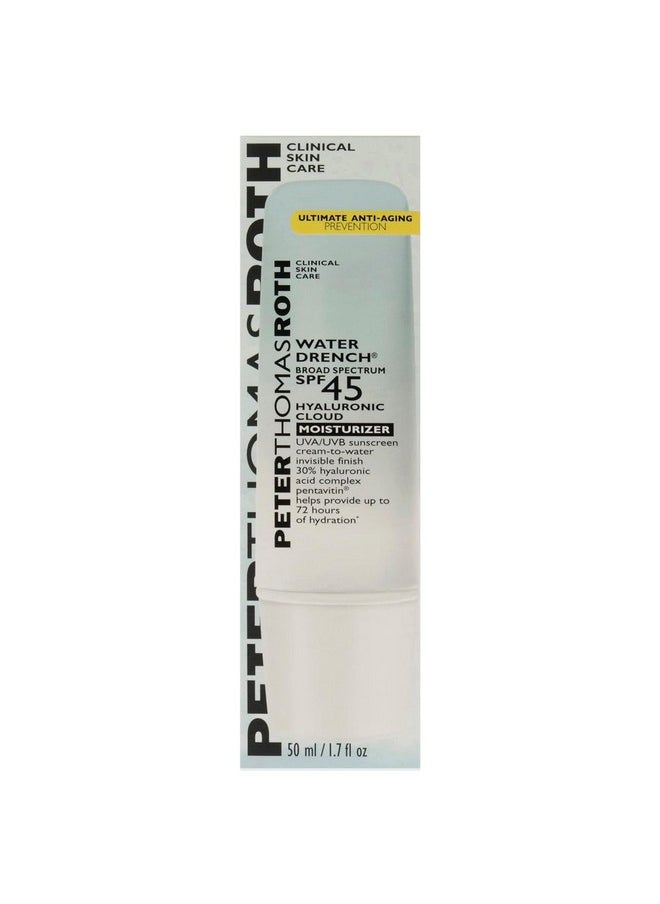 PETER THOMAS ROTH Water Drench Broad Spectrum Spf 45 Hyaluronic Cloud Moisturizer Spf Moisturizer For Face Lightweight Sunscreen For Face  - Image 4
