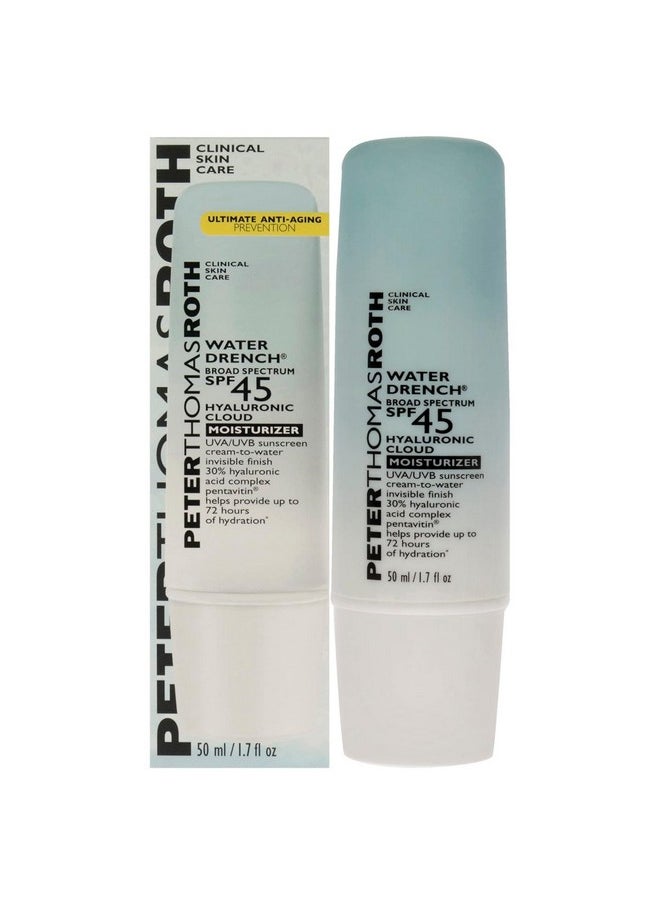 PETER THOMAS ROTH Water Drench Broad Spectrum Spf 45 Hyaluronic Cloud Moisturizer Spf Moisturizer For Face Lightweight Sunscreen For Face  - Image 3