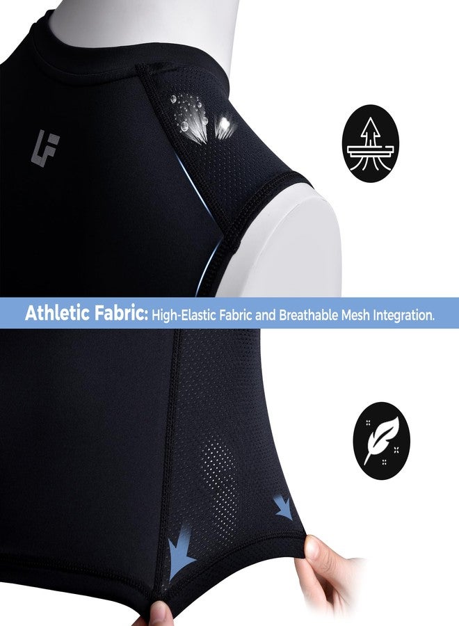 Legendfit Youth Baseball Chest Rib Protector Padded Compression Shirt Support Softball Football Boys Girls Heart Sternum Guard Grey/White - Image 4