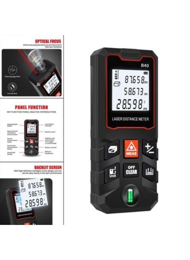 Generic 40M Laser Distance Meter Digital Laser Range Finder Distance Area Volume  - Image 3