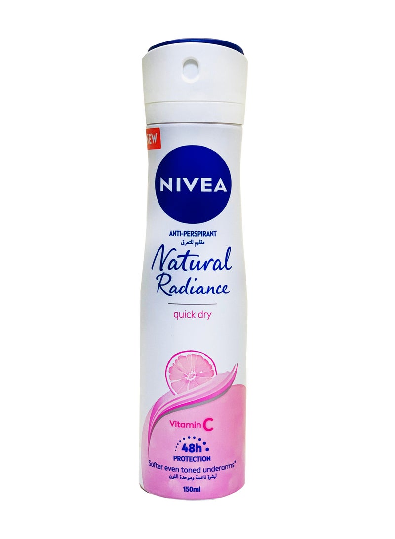 Nivea Natural Radiance Deodorant Spray 150ml