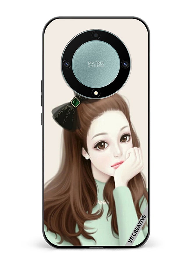 VR CREATIVE Protective Case Cover For Honor X9b Girl With Band Design Multicolour - Image 1