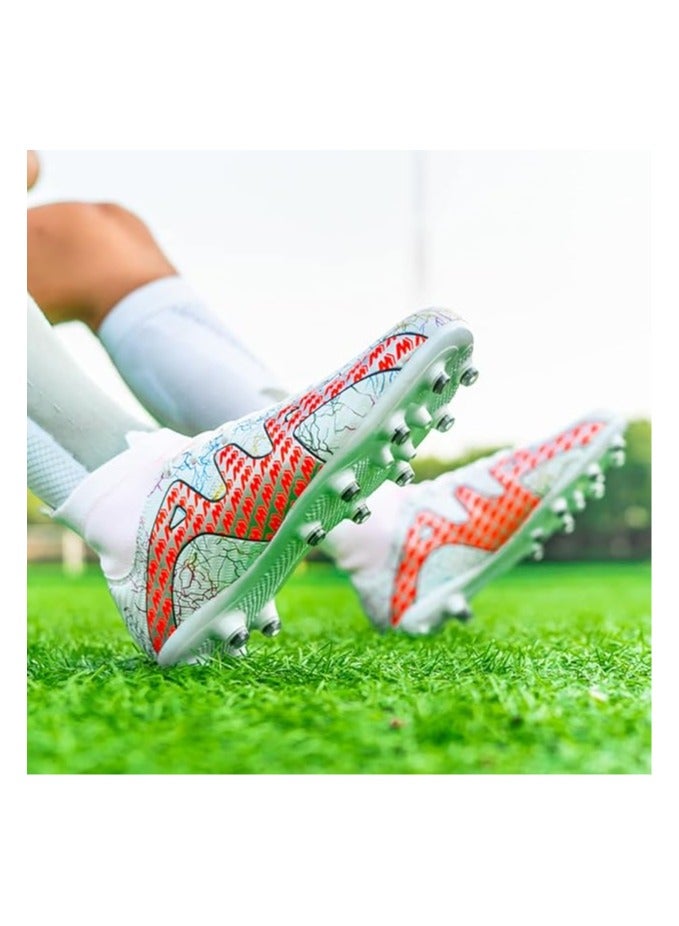 Men's Soccer Shoes Turf Cleats High-top Football Shoes Breathable Athletic Football Boots Outdoor Indoor Sports Walking Shoes Soccer Boots Unisex - Image 5