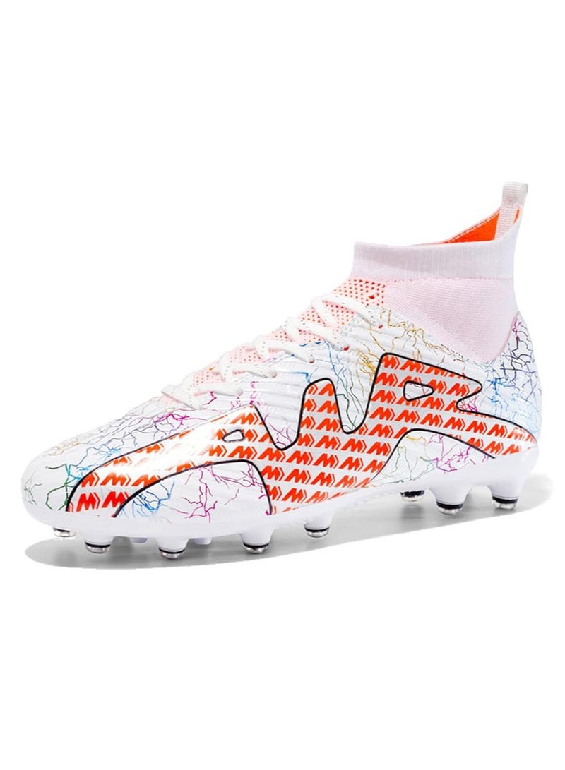 Men's Soccer Shoes Turf Cleats High-top Football Shoes Breathable Athletic Football Boots Outdoor Indoor Sports Walking Shoes Soccer Boots Unisex - Image 1