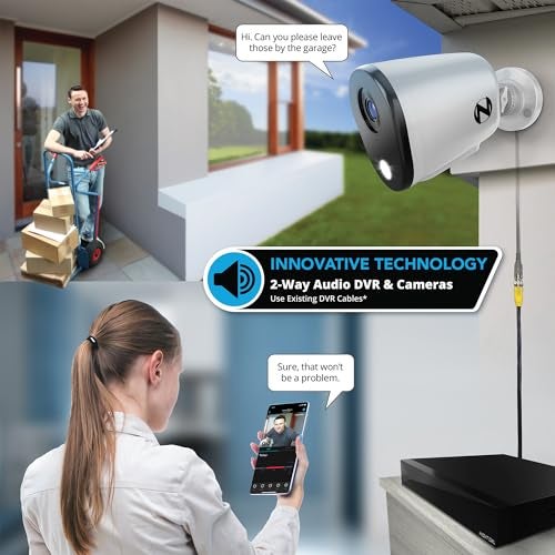 Night Owl 2-Way Audio 20 Channel DVR Video Home Security Camera System with (12) Wired 4K HD Indoor/Outdoor Deterrence Cameras and 2TB Hard Drive (Add up to 4 Wi-Fi Cameras) (12 Camera) - Image 3