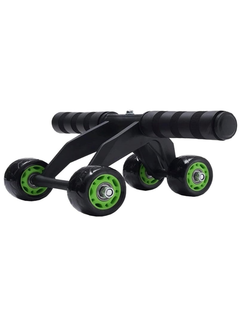 Huitich 4-Wheel AB Wheel Roller for Total Core Fitness Black 33x10x30cm - Image 1