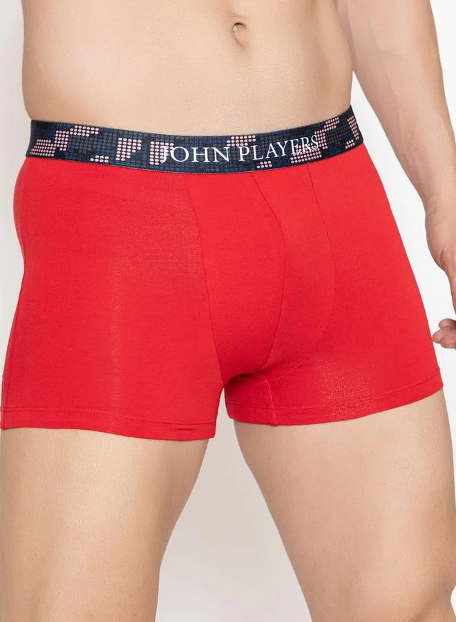John Players Pack of 2 - Men Cotton Trunks with Sublimation Waistband