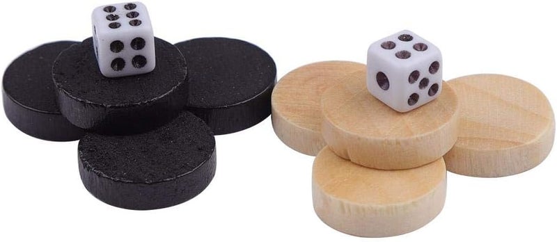 comfrt Checkers Game Set, 32Pcs Draughts Checkers Backgammon Chess Piece for Kids Board Game Learning Camping - Image 4