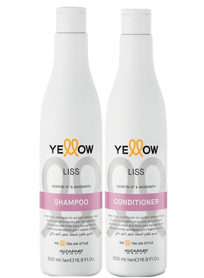 يلو للعناية بالشعر بعد الفرد بالكيراتين شامبو+بلسم 500 مل