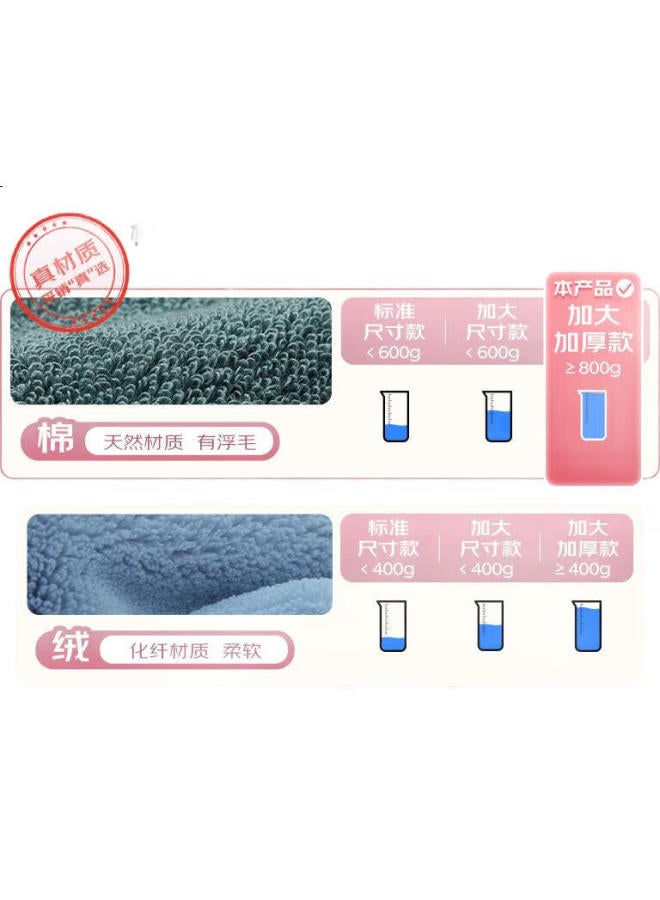 Kang'Erxin Five-Star Hotel Bath Towel, Pure Cotton, Xinjiang Long-Staple Cotton, Extra Large And Thick, For Men And Women, Adult Bath Towel, Elegant White, 800G