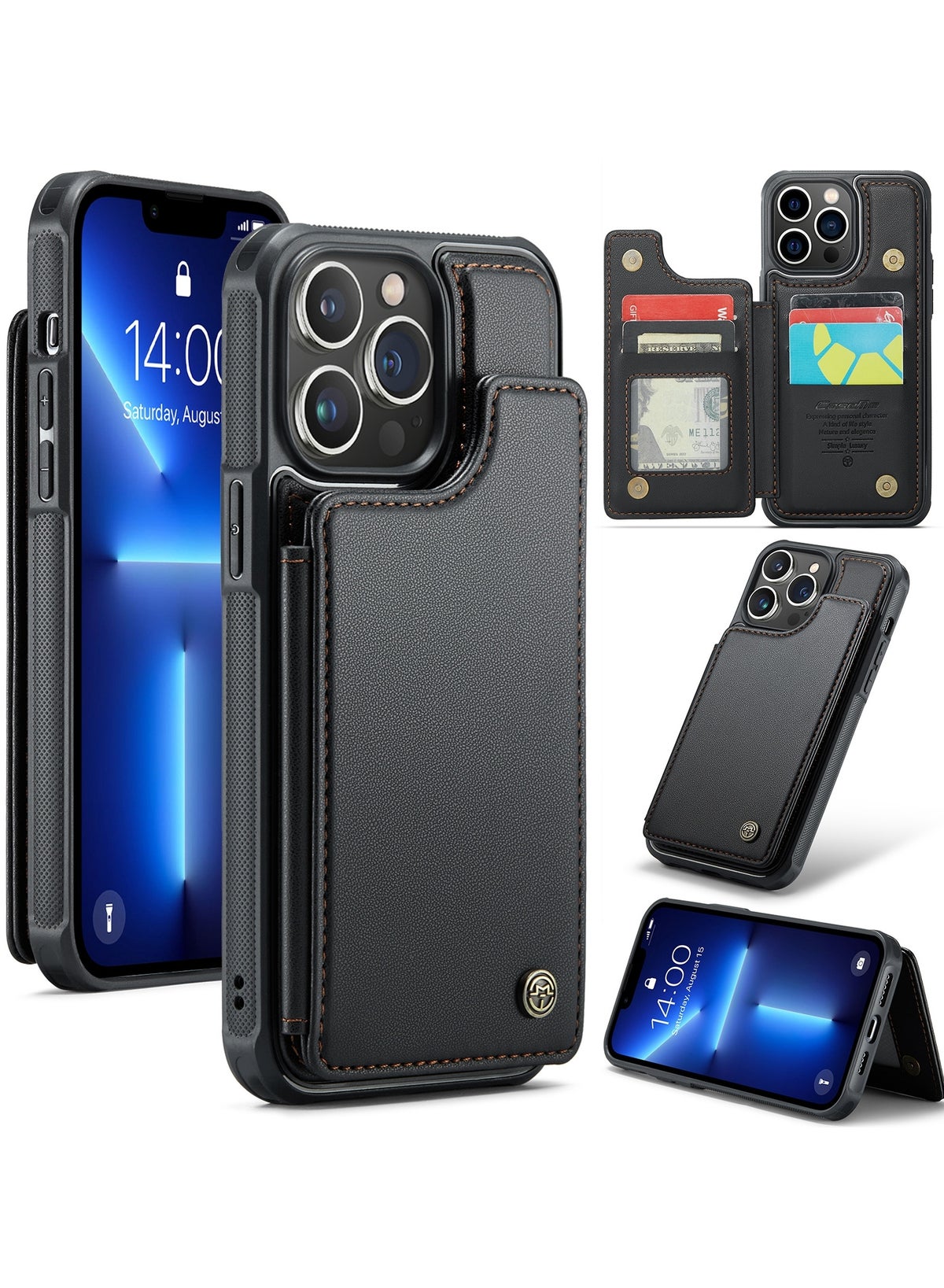 كيس مي Caseme Wallet Case For iPhone 13 Pro Max 1 g