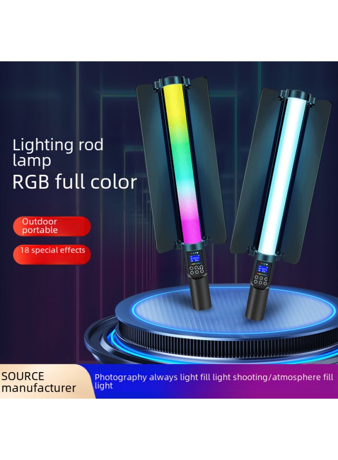 Hand-held Rod Lamp Full Color RGB Lamp Rod Photography Lamp Live Fill Light Hair Shooting Led Mobile Light Rod Fill Light Rod-Light Source Color:YB-130-RGB With Light Barrier Standard  - Image 2