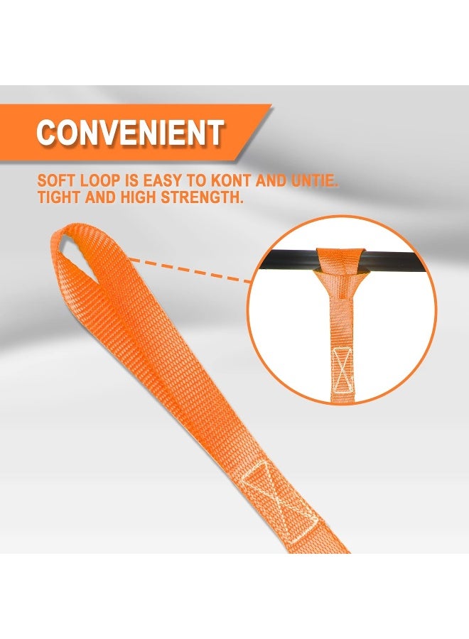 Cartman Soft Loop Tie-Down Straps, 6pk x 18in, 3600lbs - Image 4