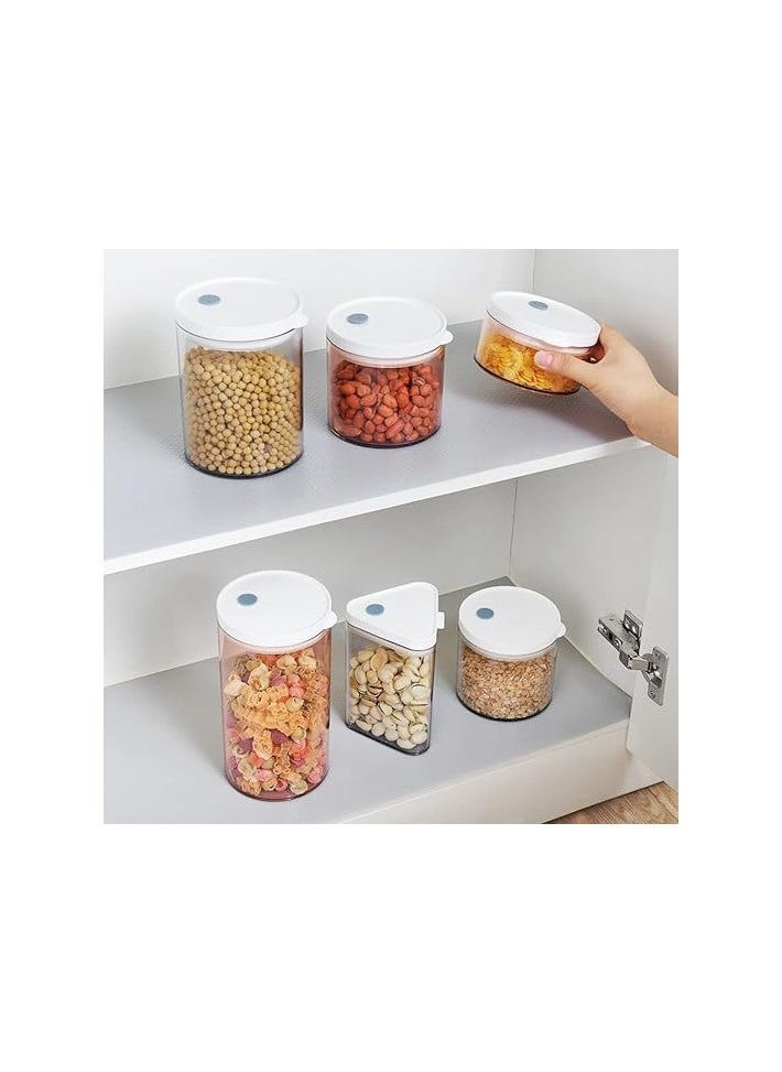 MahMir Shelf Liner 3 Rolls 150x45cm Non-Slip Non-Adhesive Drawer Liner EVA Clear Cupboard Cabinet Pad Mat for Kitchen Cabinet, Shelves, Refrigerator, Storage, Desks ( Grey )  - Image 5