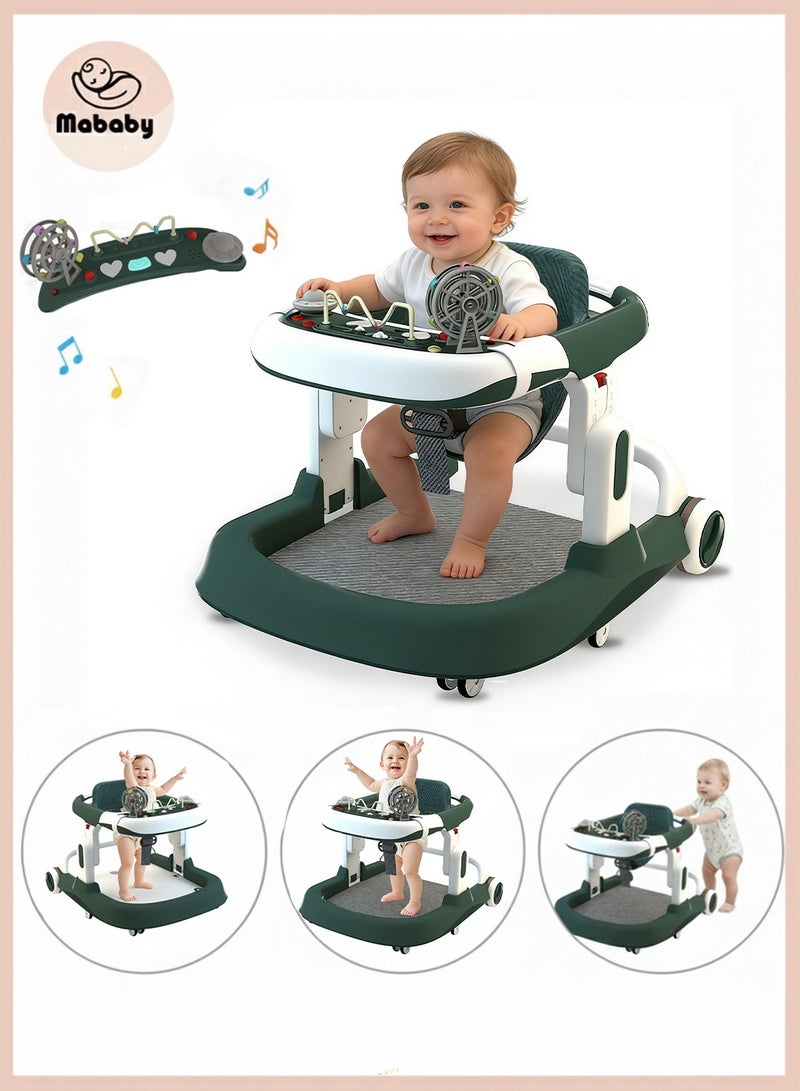 ما بيبي مشاية أطفال على شكل حرف U، مشاية أطفال على شكل حرف O، مشاية أطفال متعددة الأذرع قابلة للتعديل، يمكن أن تجلس وتدفع المشاية التعليمية بتصميم على شكل حرف U - Image 1