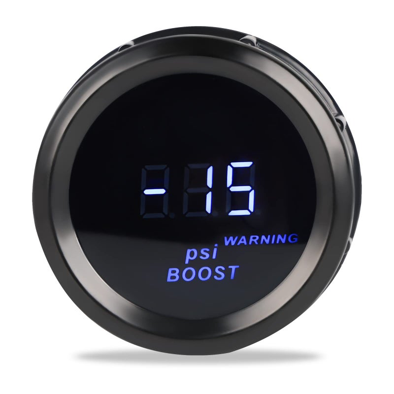 عداد ضغط توربو WATERWICH PSI DC12V 2 52mm مع مستشعر ضغط للسيارة والشاحنة والمركبات الآلية