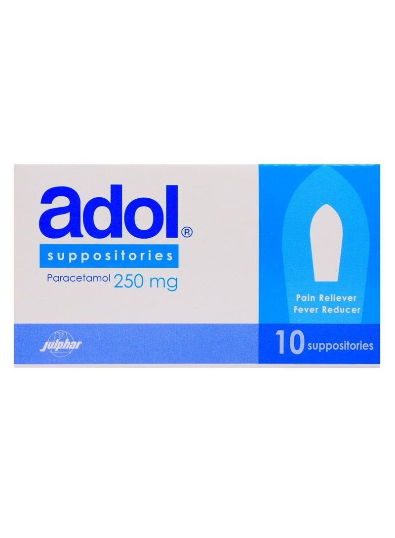 Julphar أدول 250 ملغ تحميلة 10 حبة - Image 1