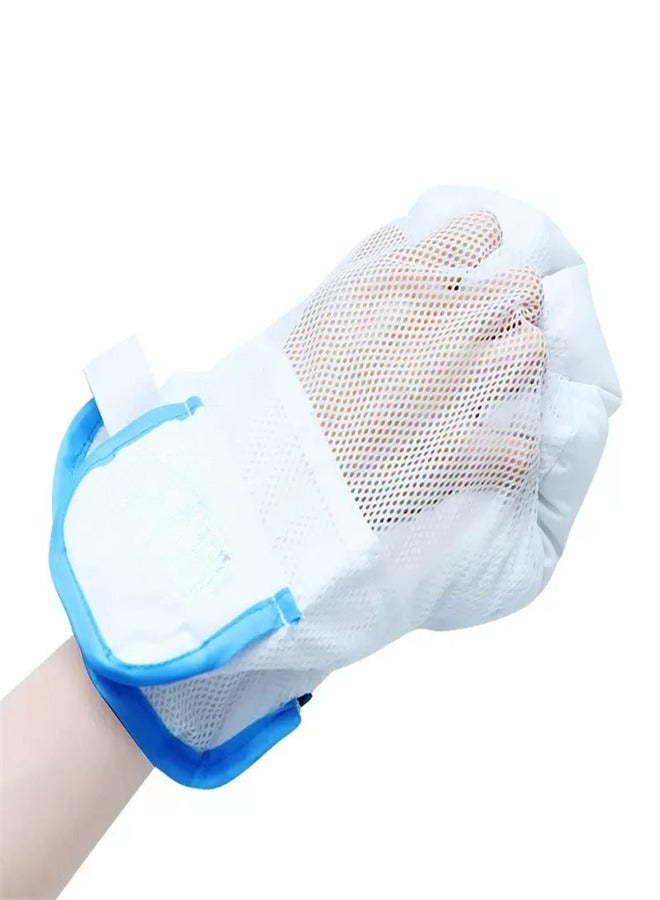 Medical Double Security Mitts Breathable Hand Restraints Safety Mitts Glove for Elderly Medical Procedures with Extra Padding for Comfort Protection - Image 1