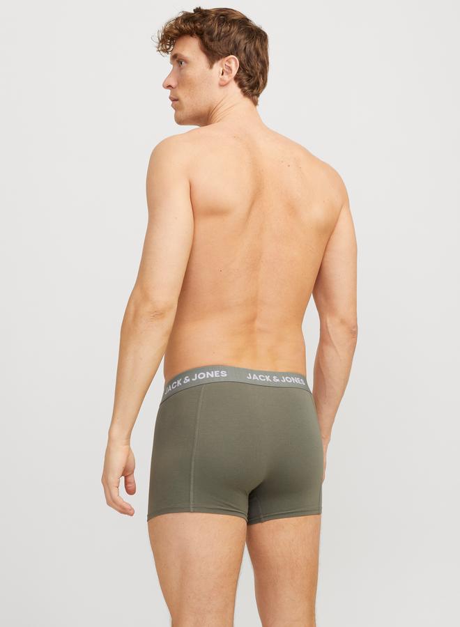 JACK & JONES Jack & Jones Pack of 3 - Solid Printed Waistband Trunk  - Image 3