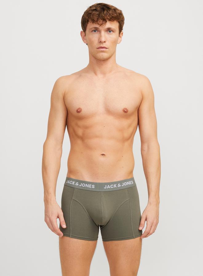 JACK & JONES Jack & Jones Pack of 3 - Solid Printed Waistband Trunk  - Image 2