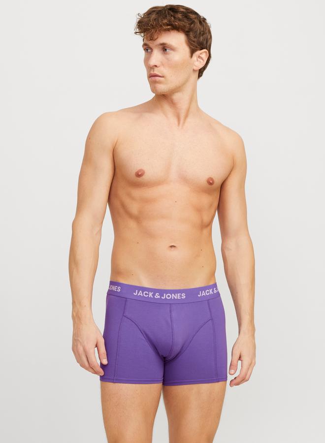 JACK & JONES Jack & Jones Pack of 3 - Solid Printed Waistband Trunk  - Image 5