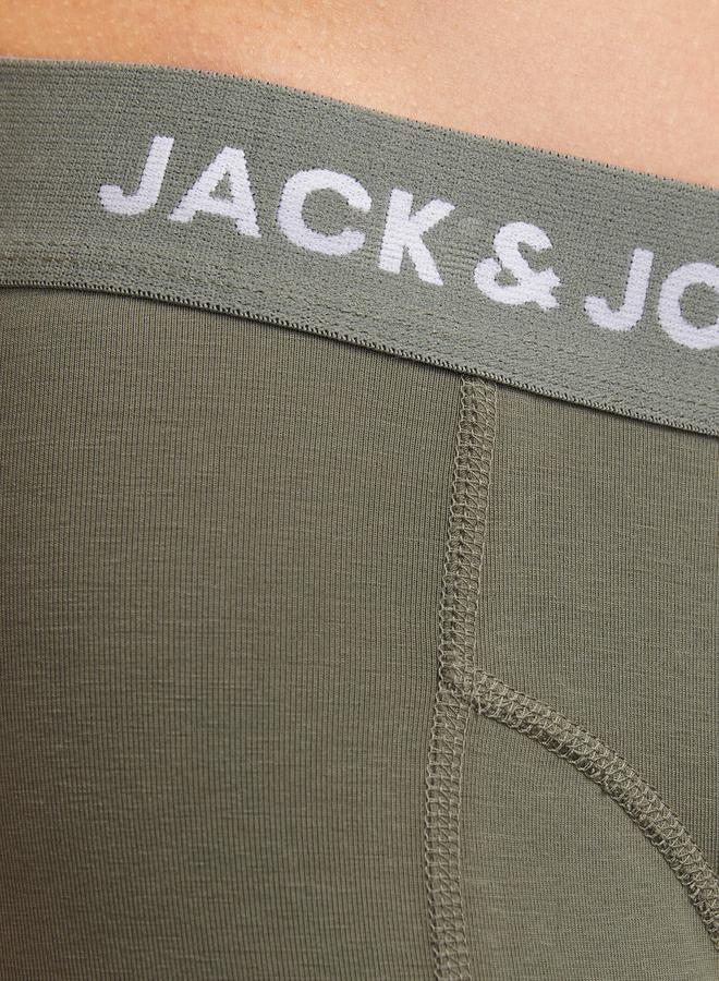 JACK & JONES Jack & Jones Pack of 3 - Solid Printed Waistband Trunk  - Image 4