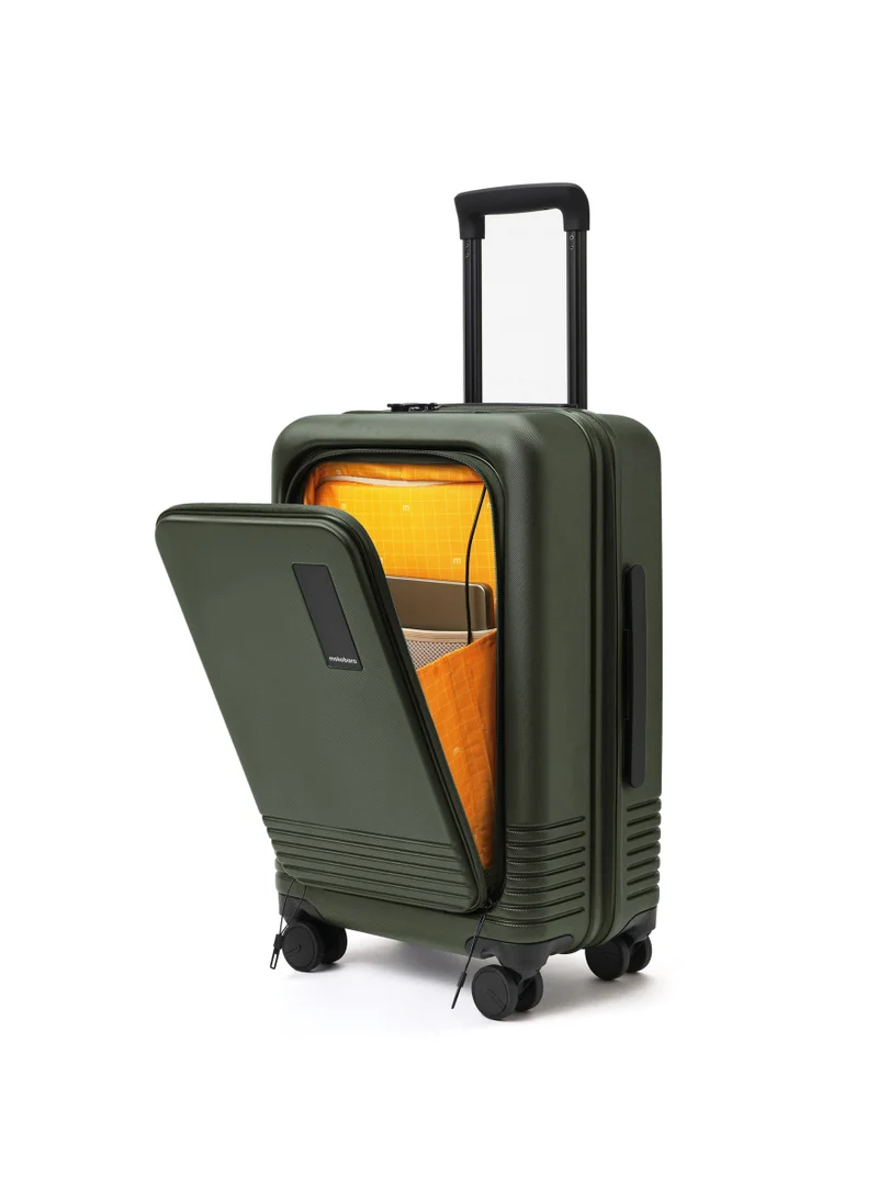 موكوبارا للتجارة ذ.م.م حقيبة كابين برو خفيفة الوزن متينة من البولي كربونات بلون أخضر عشبي