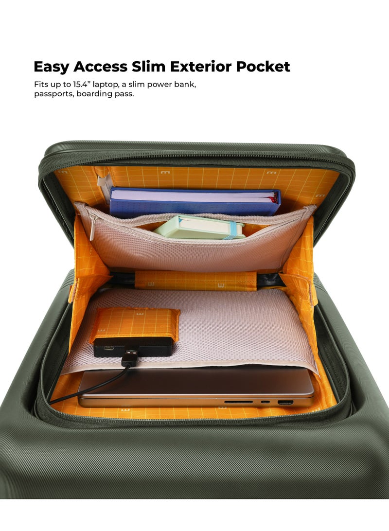 موكوبارا للتجارة ذ.م.م حقيبة كابين برو خفيفة الوزن متينة من البولي كربونات بلون أخضر عشبي - Image 5