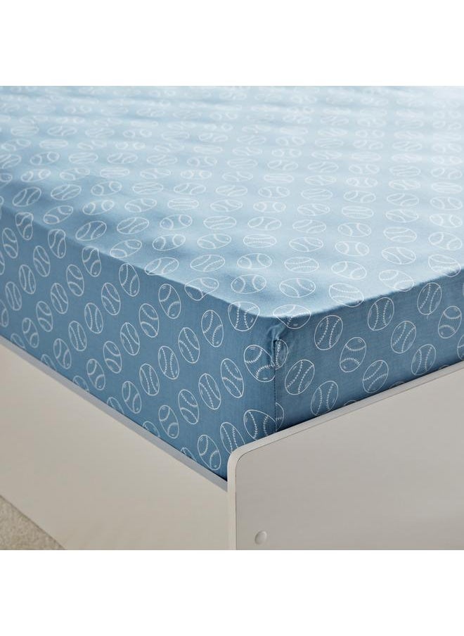 ARCADE Its A Goal Kapas Cotton Single Fitted Sheet 90X200 Plus 25 Cm  - Image 4