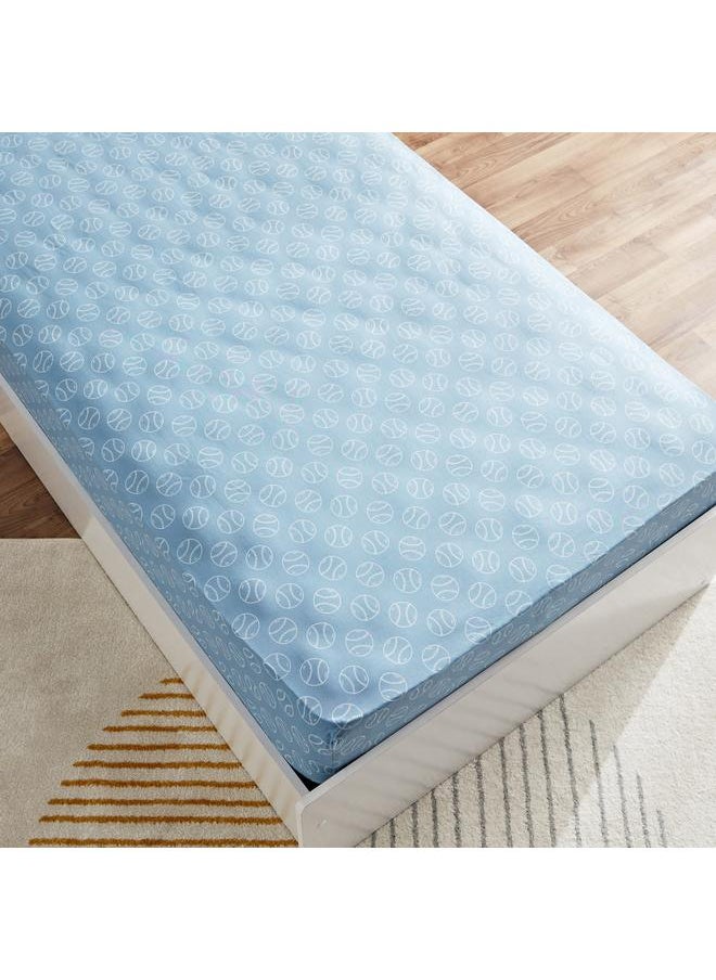 ARCADE Its A Goal Kapas Cotton Single Fitted Sheet 90X200 Plus 25 Cm  - Image 3