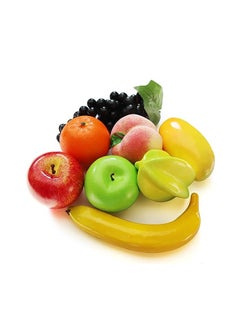 ماركة غير محددة مجموعه فواكه صناعيه للديكور 12 قطعه  - Image 1