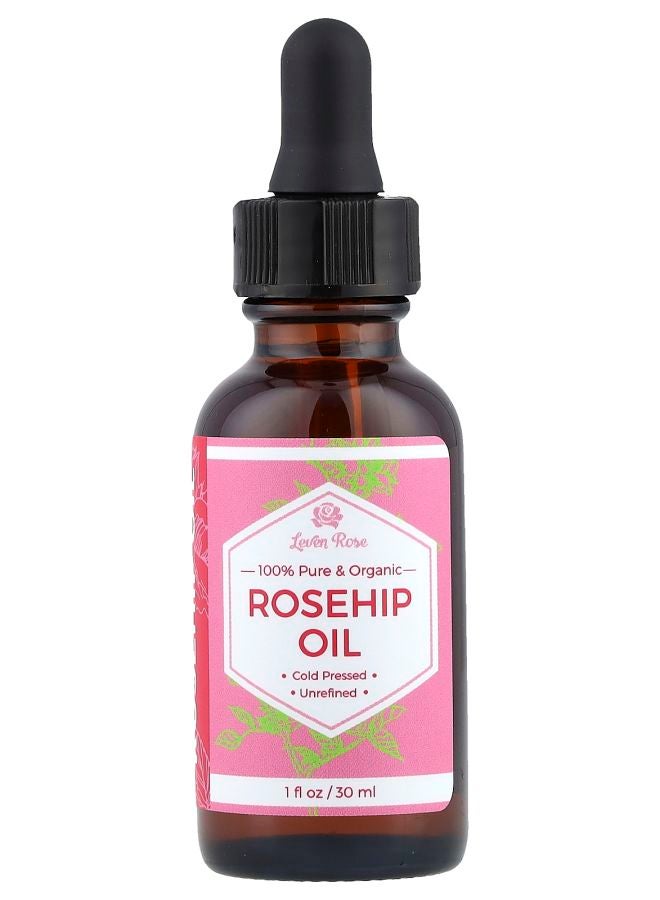 100% Pure & Organic Rosehip Oil 1 fl oz (30 ml)