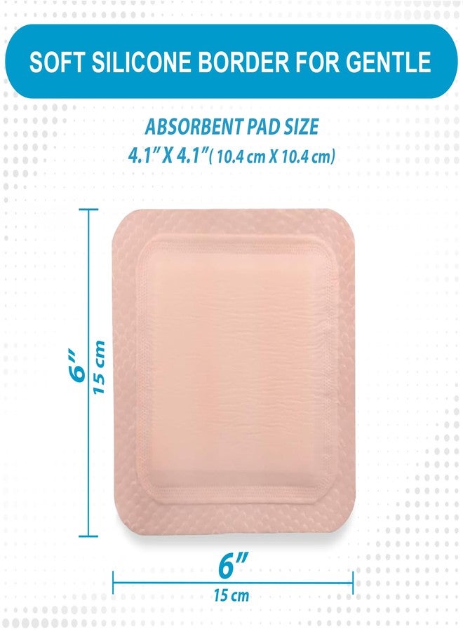 MedVance TM Silicone - Sacral Bordered Silicone Adhesive Foam Wound Dressing, Bed Sore Treatment Bandage for Sacrum (6"x6" Bandage, 5"x5" Wound Pad (Box of 5 - Image 3