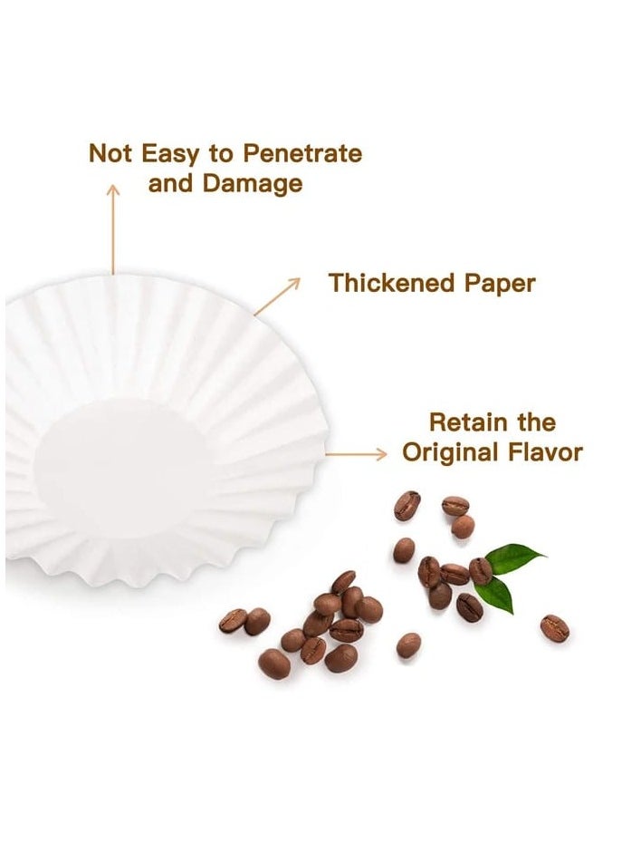 Generic - Liying 1-4 Cup Small Coffee Filters,50 Count Disposable Basket Coffee Filter Paper, Compatible with Kalita Wave Dripper 185 Series, Single Serve Coffee Pot, Pour Over and Drip Coffee Maker - Image 1