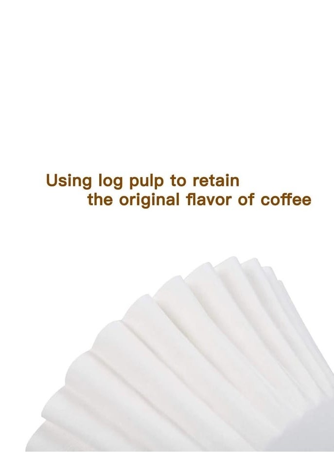Generic - Liying 1-4 Cup Small Coffee Filters,50 Count Disposable Basket Coffee Filter Paper, Compatible with Kalita Wave Dripper 185 Series, Single Serve Coffee Pot, Pour Over and Drip Coffee Maker - Image 1